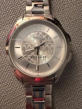 Coach Silver women’s Stainless Steel Signature Dial Watch